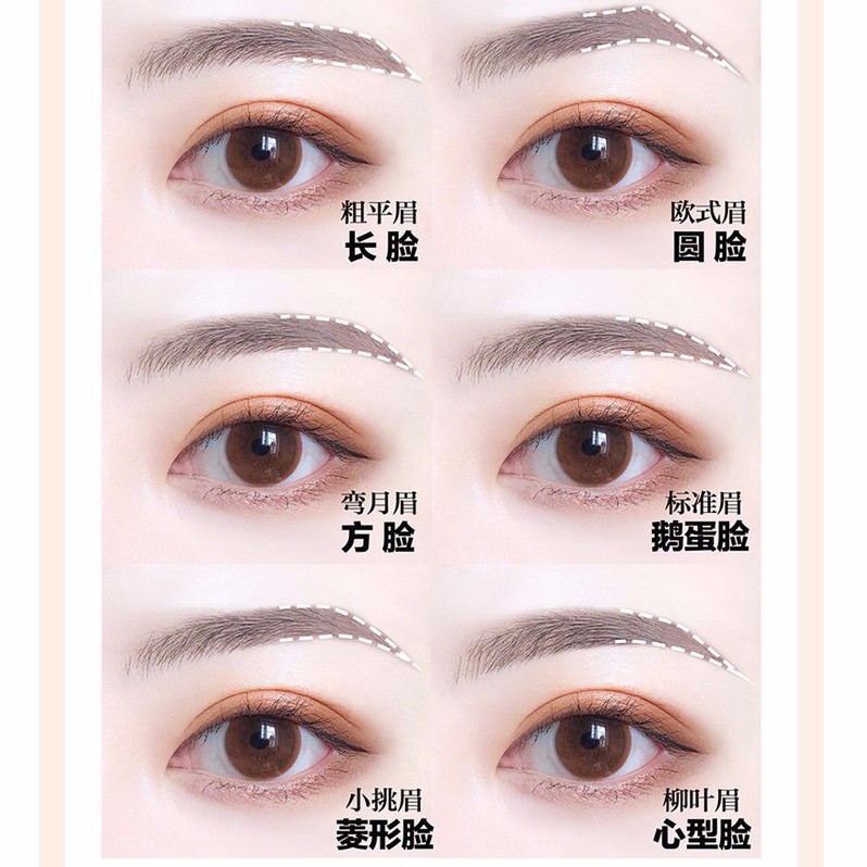Chì Kẻ Mày Lâu Trôi Siêu Mảnh 2 đầu 4D Phẩy Sợi Không Trôi