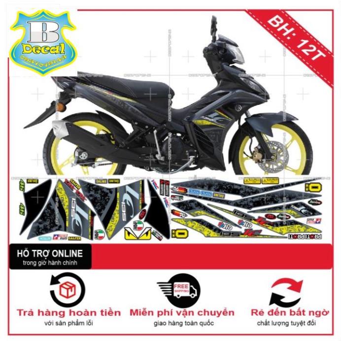 ( Quí khách vui lòng mang ra tiệm cho thợ dán ) Tem EX 2011 LC 2021 DÁN XE XÁM XI MĂNG [Bi Decal]