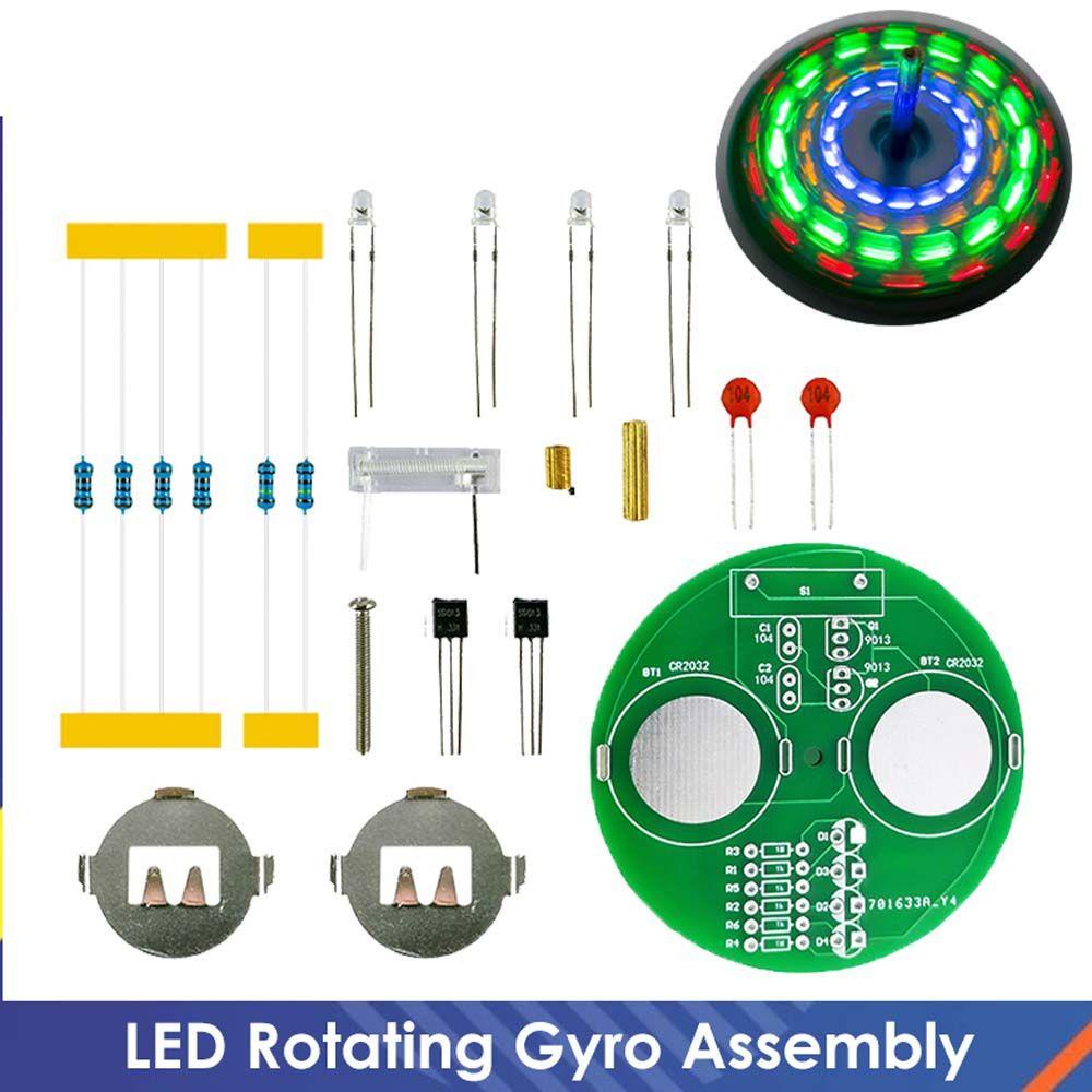 Bộ Mô Đun Gyro Điện Tử Diy Có Đèn LED Và Đèn Lồng Xoay Luyện Tập