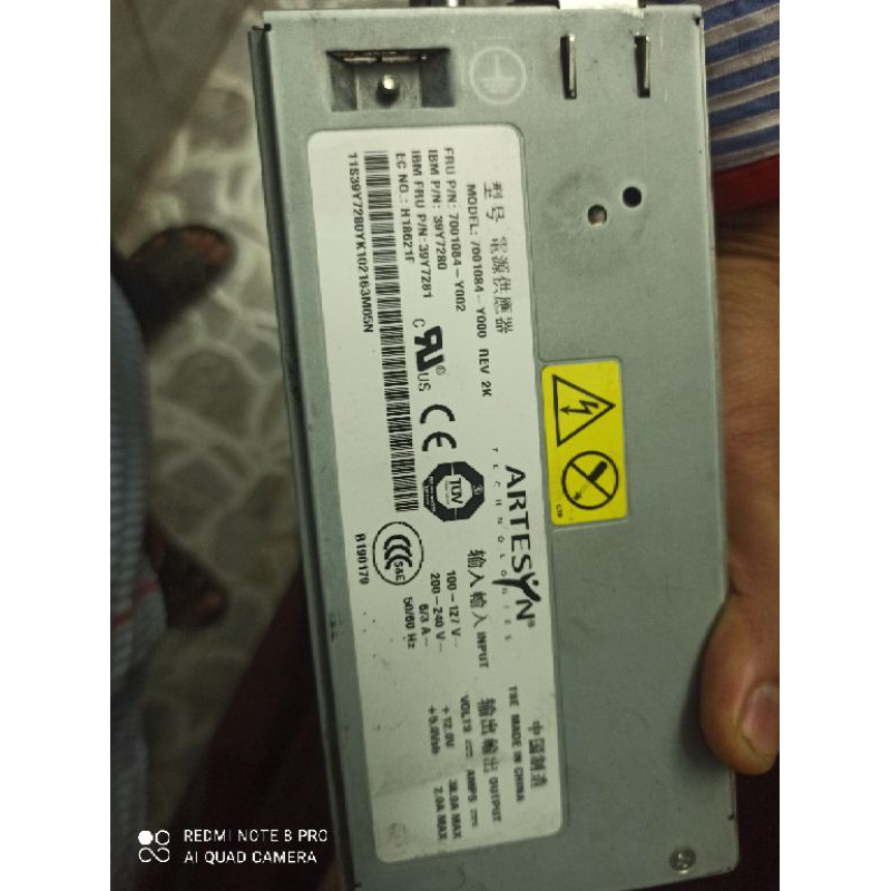 Nguồn server ibm arsesy 12v 38A 460w nhỏ gọn đẹp đã kích sẵn
