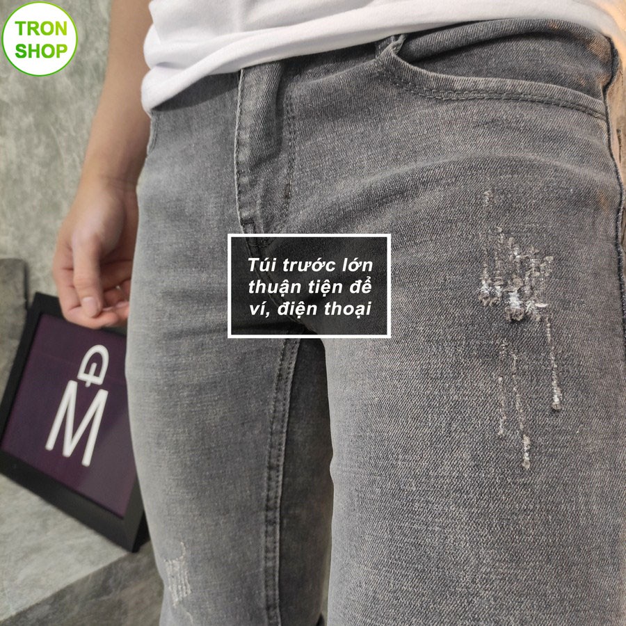 Quần jean nam co giãn vải jean dày chất lượng TS100 Tronshop