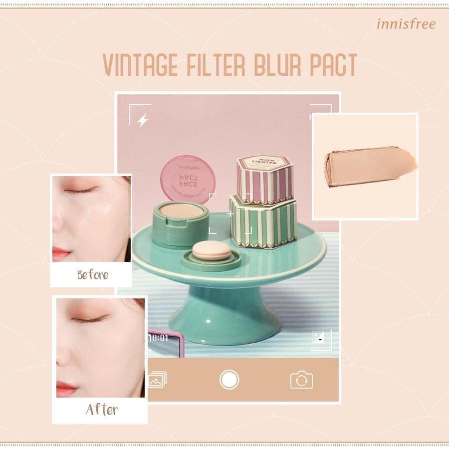 Phấn phủ innisfree Vintage Filter Blur Pact