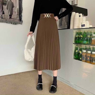 Chân váy xếp ly dáng dài midi mặt xích hàng quảng châu 1852