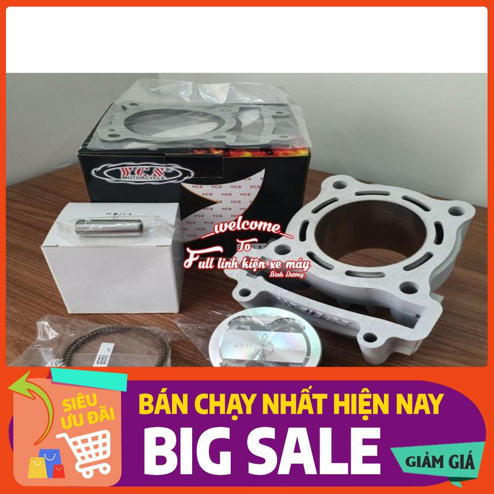 Lòng kiếng YCS 62mm + trái piston nén FJN kiểu 1 dành cho Exciter các đời