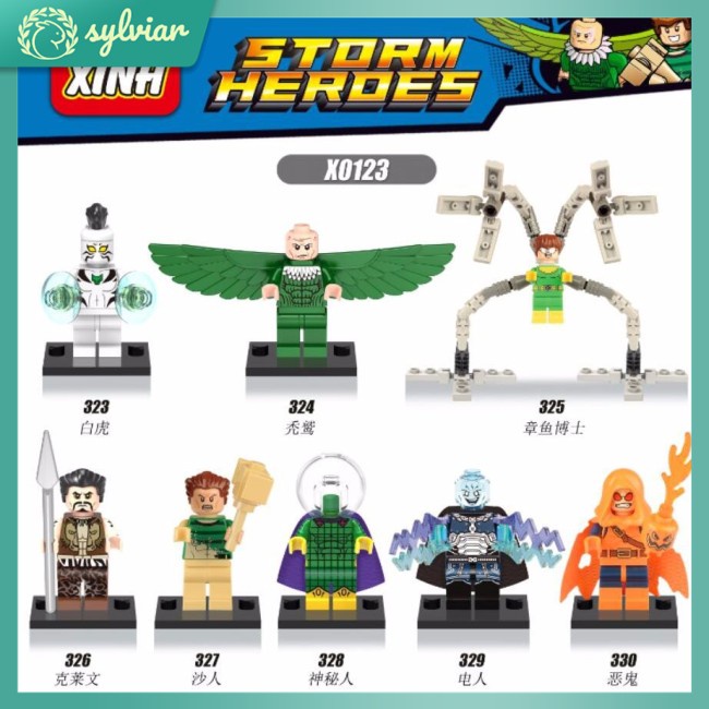 Bộ Đồ Chơi Lắp Ráp Lego Nhân Vật Dr.Sylviar/Người Nhện/Người Nhện X0123 XH325
