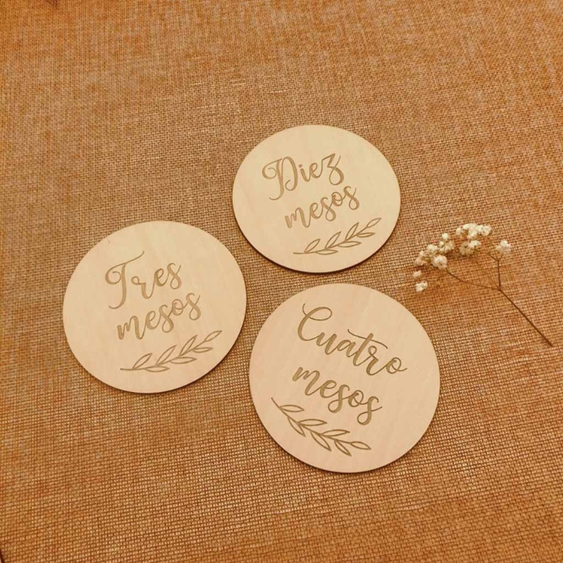 Set 14 Tấm Thẻ Ghi Âm Dùng Làm Đạo Cụ Chụp Ảnh Kỷ Niệm Theo Tháng Cho Bé Sơ Sinh