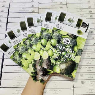 (Hộp 6 CÁI) MẶT NẠ RAU CỦ Thải Độc Super Vegitok Mask