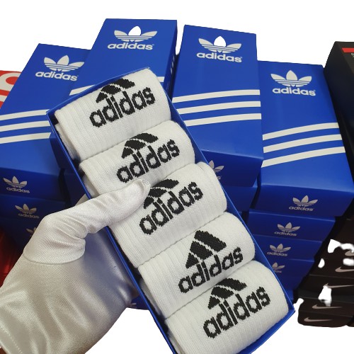 Combo Tất Vớ Adidas Cổ cao Fullbox Cao Cấp Hàng xuất dư Dệt tỉ mỉ Logo sắc nét Hộp quà tặng PHỤ KIỆN DRAMA MS005