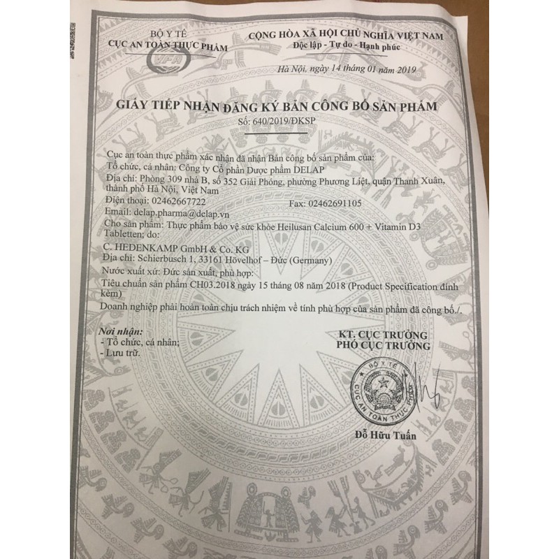 Heilusan Calcium 600 + vitamin D3