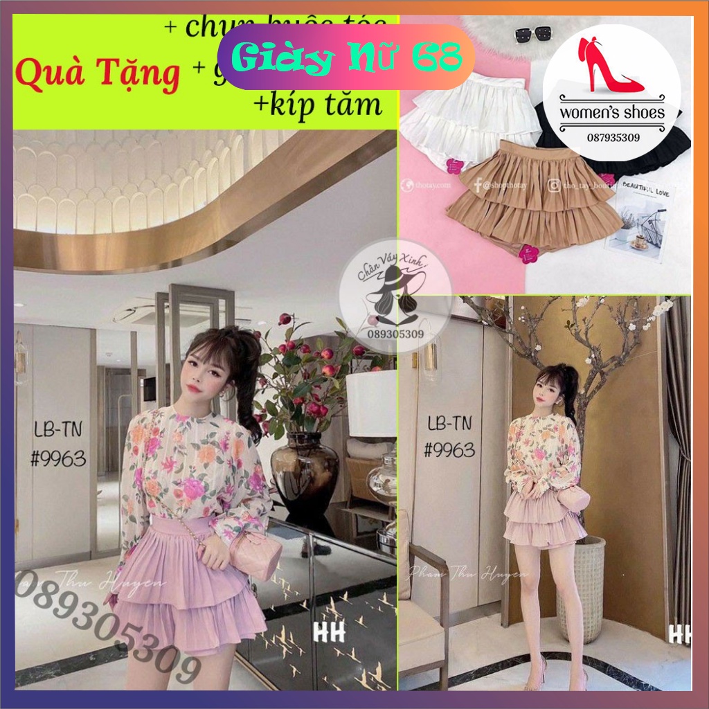 Chân Váy Nữ Xếp Ly 2 Tầng..153..Cao Cấp { Bán Sỉ }