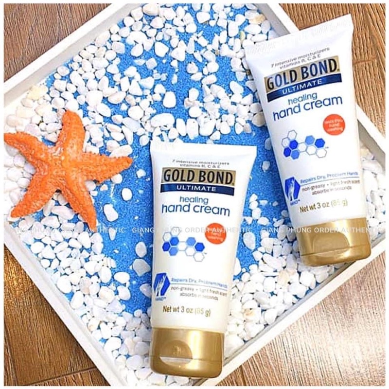 - Kem dưỡng da tay mềm mịn GOLD BOND ULTIMATE HEALING HAND CREAM dạng tuýp 85gr