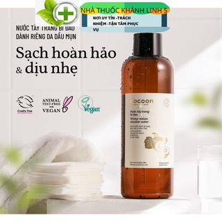 Nước tẩy trang bí đao cocoon 500ml dành cho da dầu, da mụn chính hãng