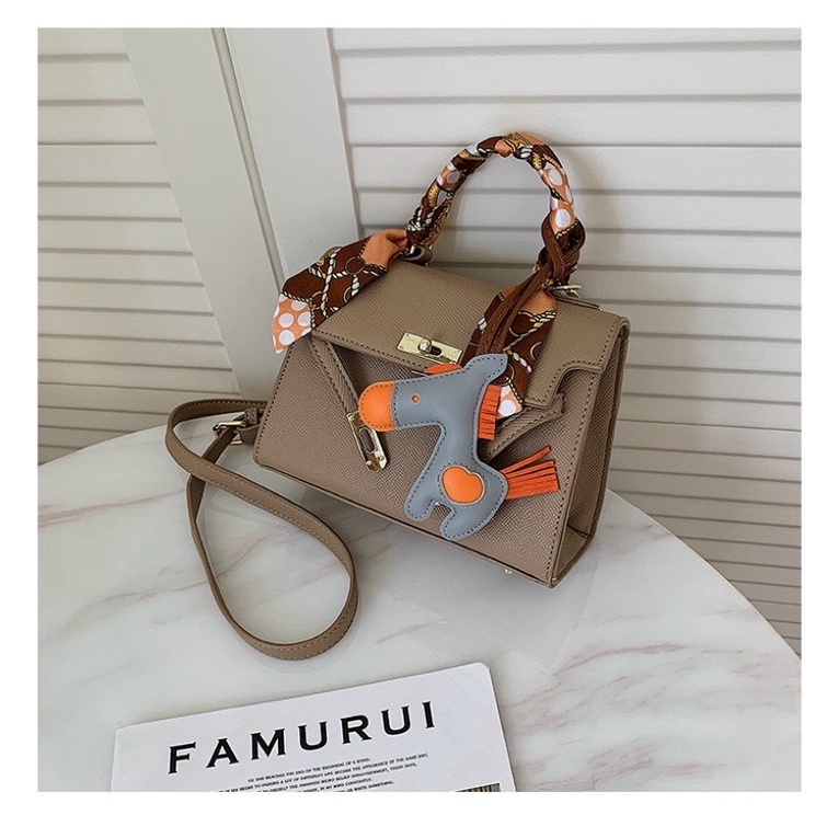 Túi Xách Hm Nữ Kèm Khăn, Túi Nữ Đeo Chéo Sang Trọng