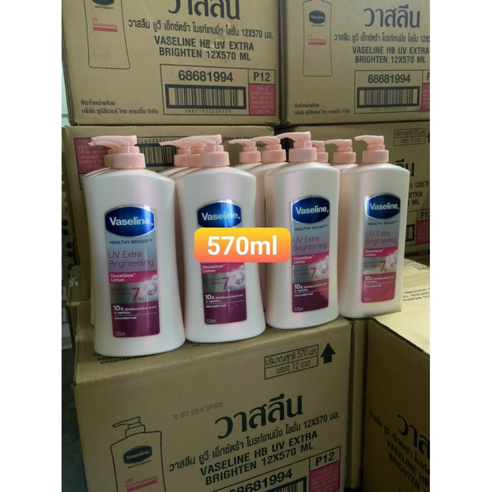 Dưỡng thể trắng da Vaseline 10x 570ml