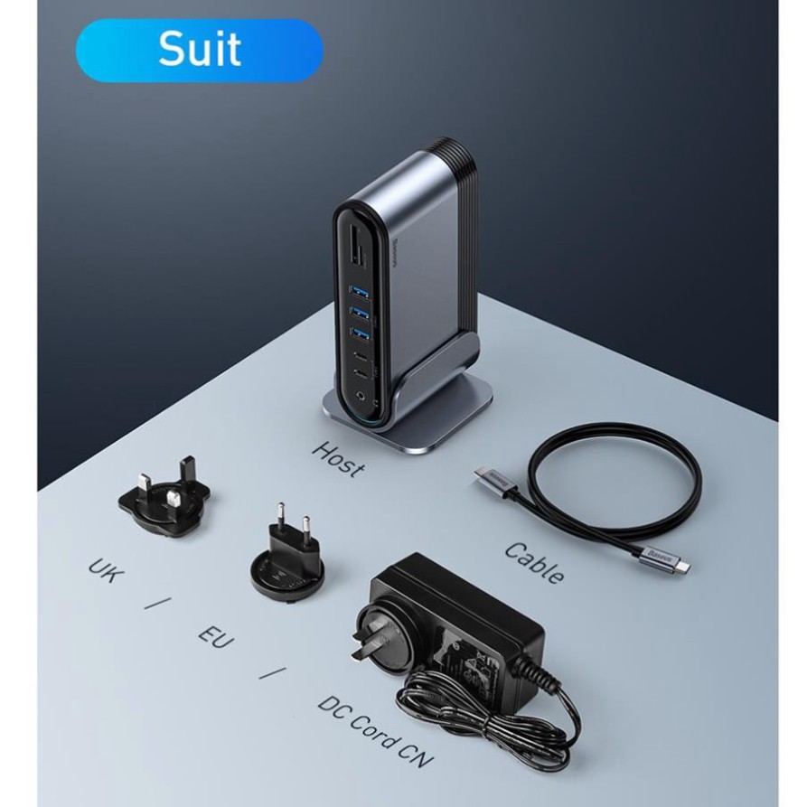 Hub chuyển đa năng Baseus Working Station 17 in 1 LV698