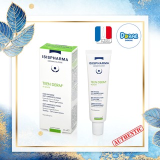 ✅[Hàng Auth_Giá Sỉ] Kem giảm mụn trứng cá ISIS Pharma Teen Derm Alpha Pure (30ml)