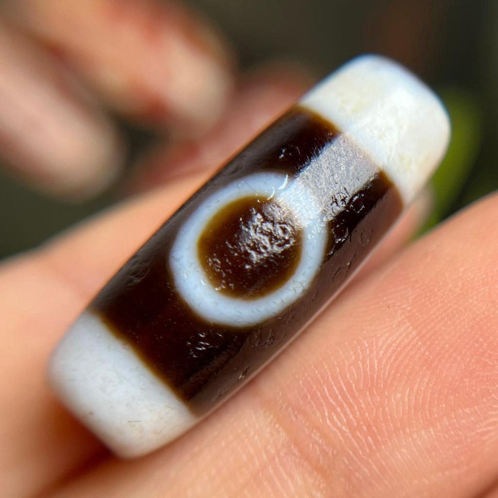 Hạt Dzi Hai Mắt Ngựa Phủ Bột Mịn Cao Cấp Dành Cho Nam Nữ