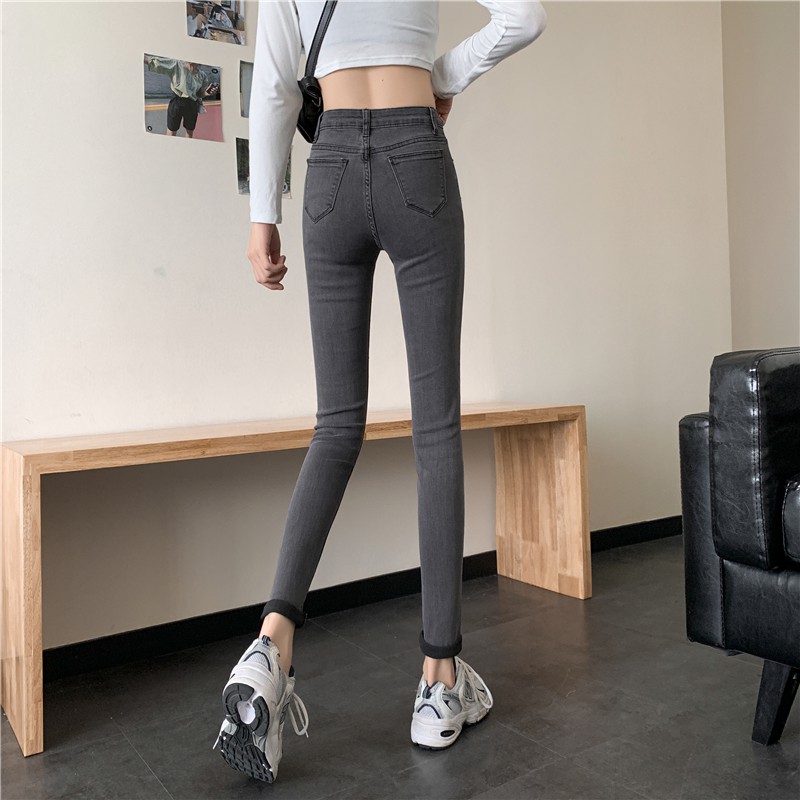 Quần jean nữ lưng cao kiểu dáng sexy dễ phối đồ