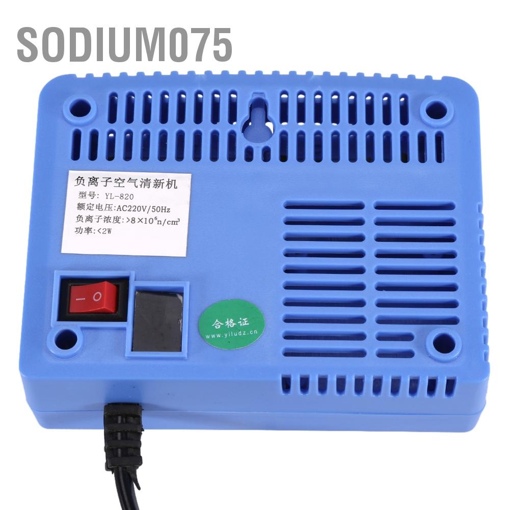 Có thể bán buôn Máy lọc không khí thông minh AC220-240V tạo ion Anion âm trong Màu xanh lam Sodium075 Hàng giao ngay