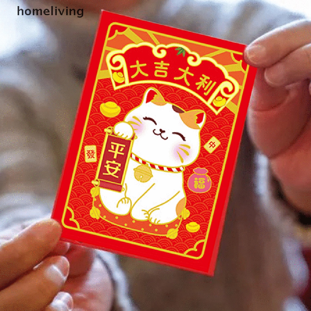 Bộ 6 Bao Lì Xì Năm Mới 2022 Họa Tiết Hoạt Hình Xinh Xắn