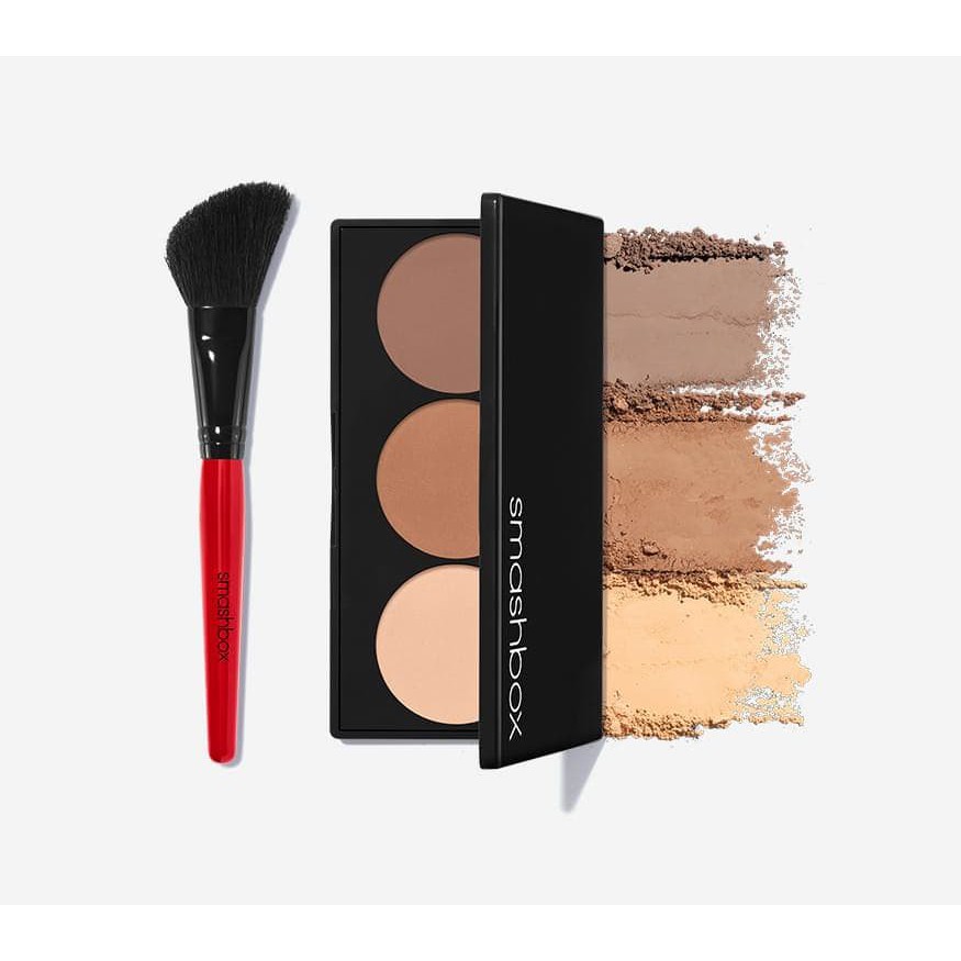 Smashbox- Set Phấn Tạo Khối_ Bắt Sáng_ Cọ -Step By Step Contour Kit 11,47g