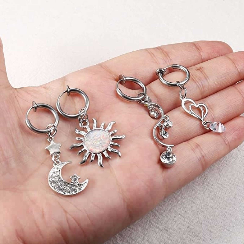 Set 5 Khuyên Rốn Không Cần Xỏ Lỗ