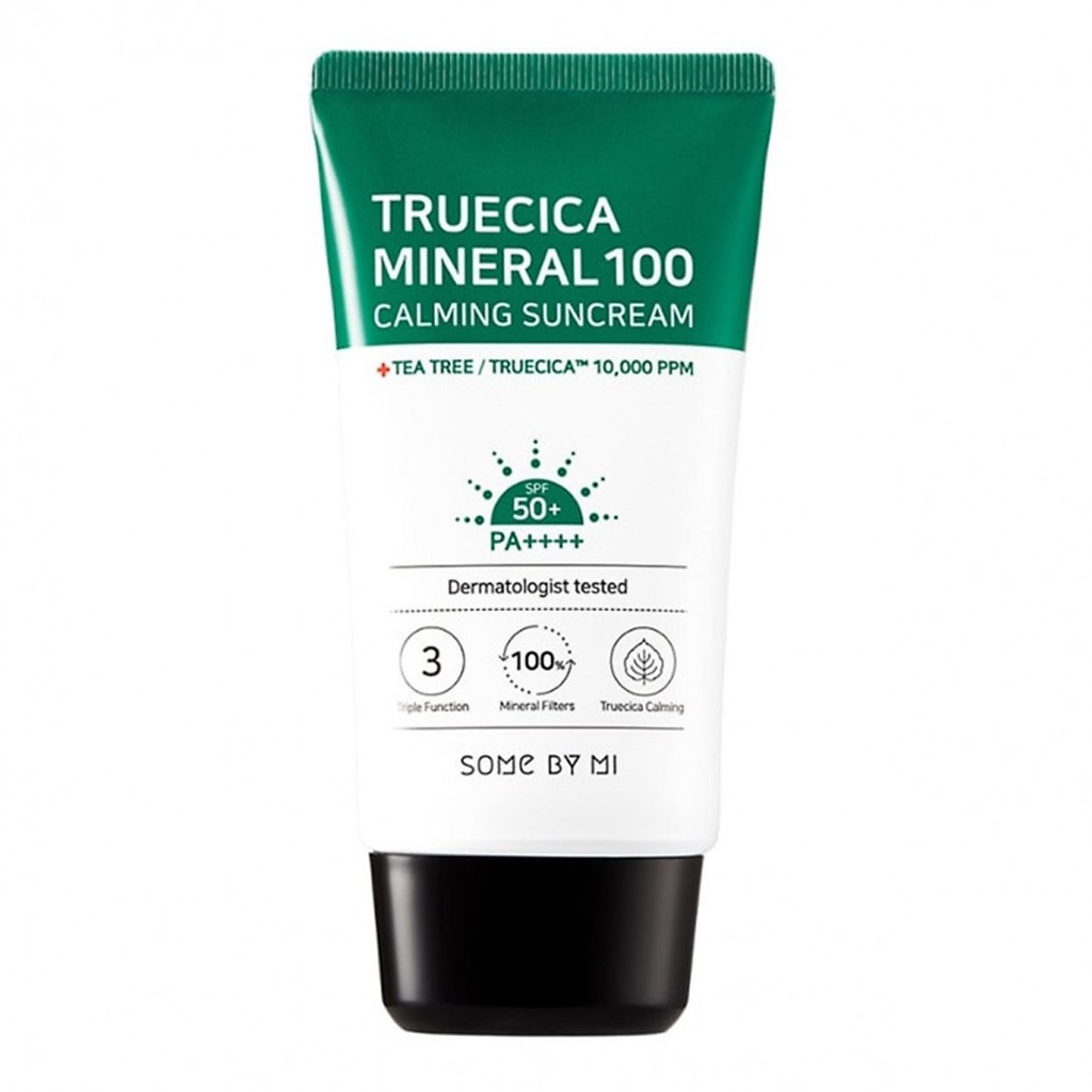 Kem Chống Nắng bảo vệ da và kháng khuẩn SOME BY MI Trucica Mineral 100 Calming Suncream 50ml - Hàn Quốc Chính Hãng