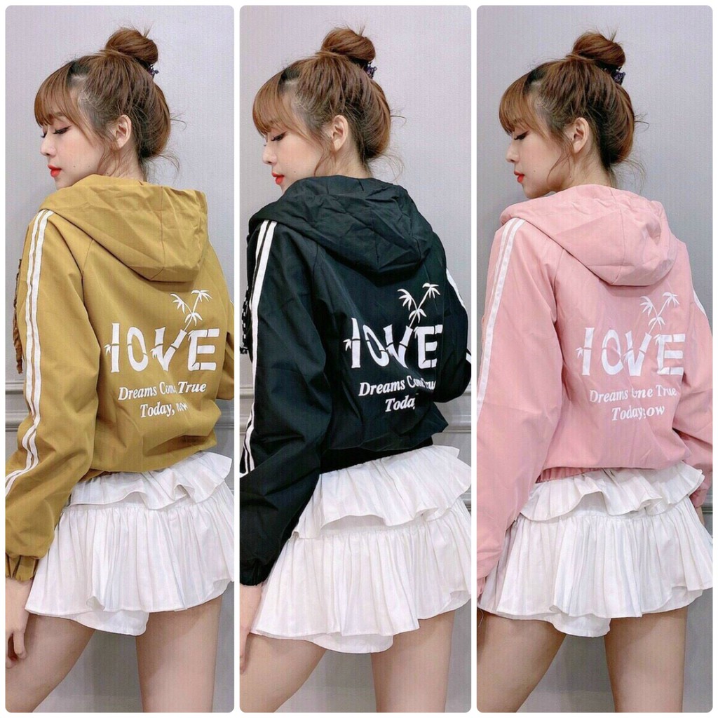 Áo khoác chống nắng dù nữ form rộng có mũ in chữ ShiNo ấn tượng MQ Fashion KD03