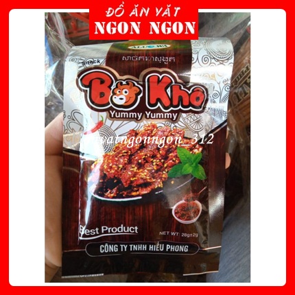 Combo 10 gói snack bò khô siêu cay yummy yoummy-thơm ngon đậm vị