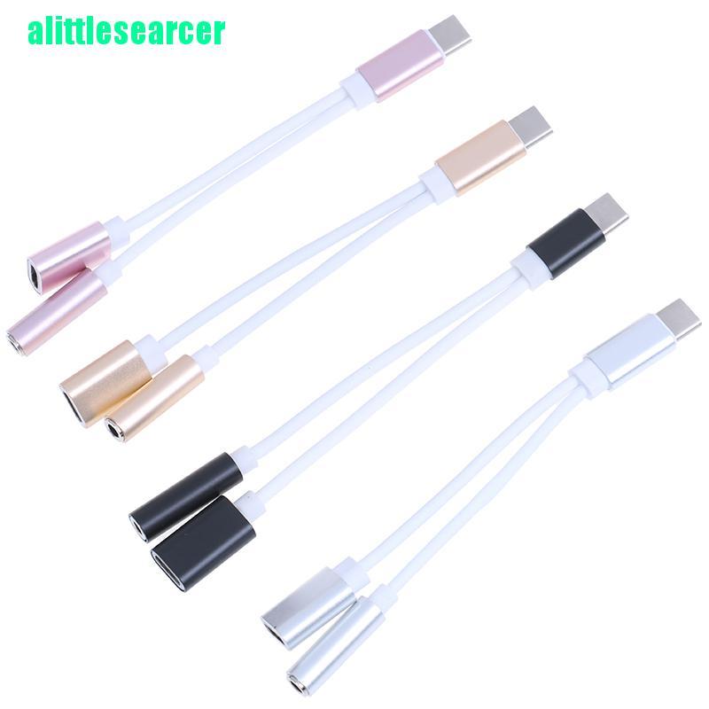 Cáp Chuyển Đổi Type C Sang 3.5 mm 2 Trong 1