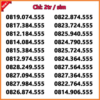 Sim số đẹp Vinaphone đồng giá 2000k