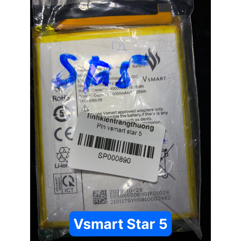 Pin điện thoại Vsmart Star 5 hàng zin công ty