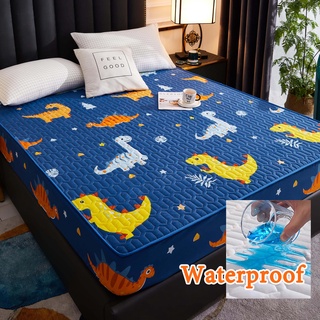 Tấm trải giường không thấm nước Kháng khuẩn Tấm trải giường dày dặn cho trẻ em Tấm trải nệm Nệm Tấm bảo vệ giường Đơn cỡ Queen Size được trang bị Khăn trải giường