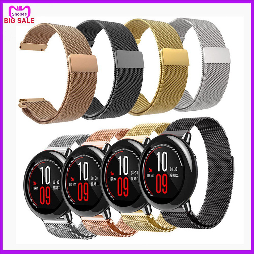 Dây thay thế chất thép không gỉ cho đồng hồ thông minh Huami Amazfit Pace / Stratos 22mm