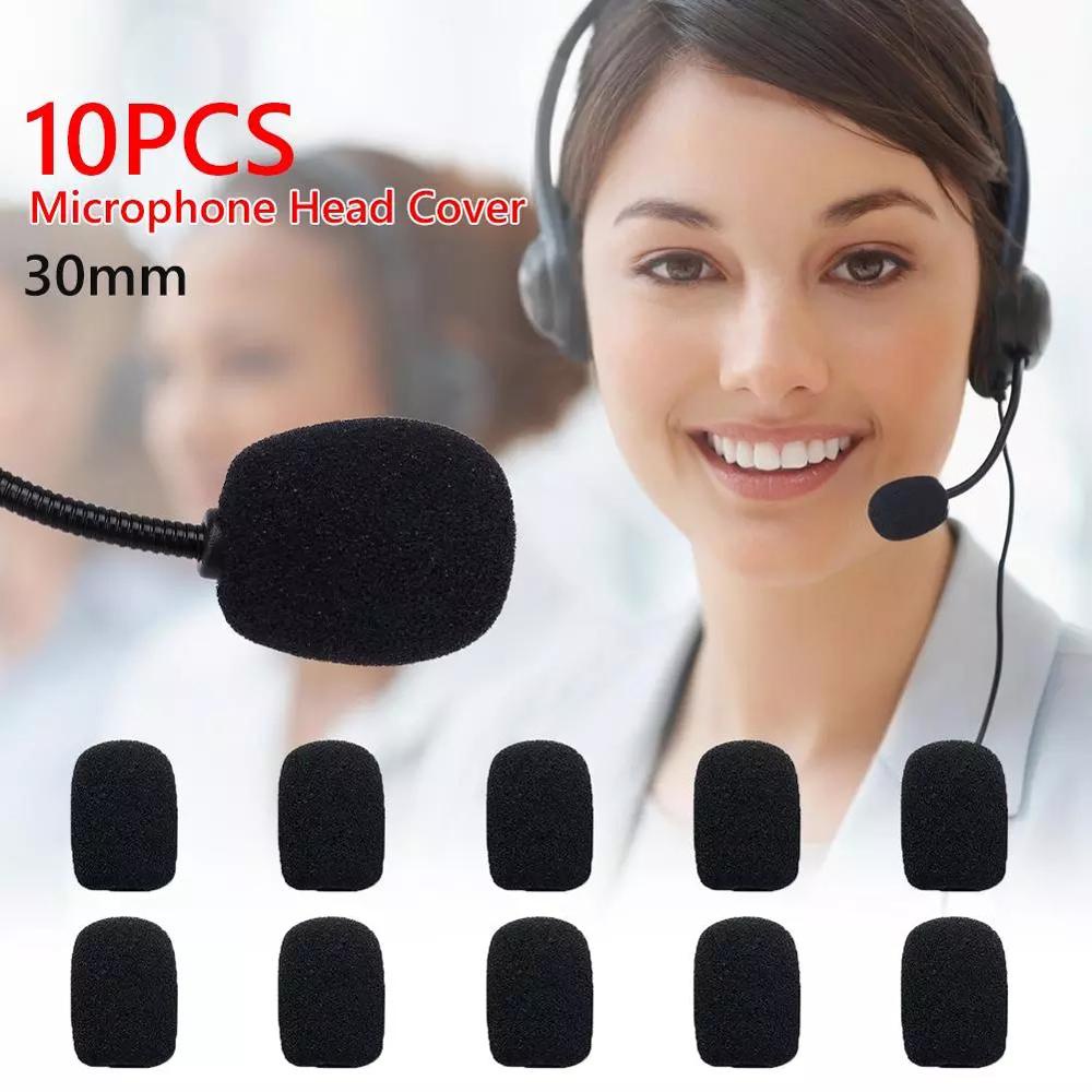 Vỏ Xốp Bọc Đầu Micro Màu Đen Chắn Gió Tiện Dụng