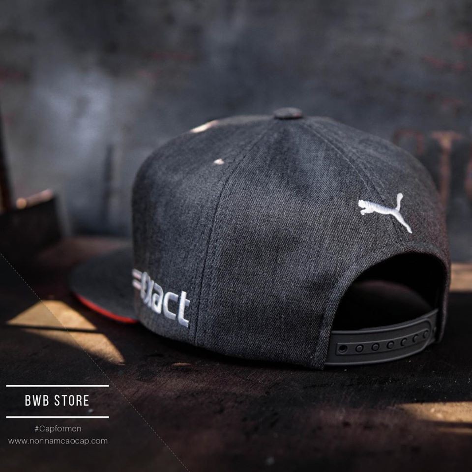 Mũ Snapback Red Bull Xám cao cấp