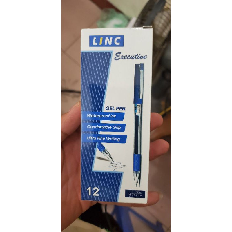 Hộp 12 chiếc bút gel LINC EXECUTIVE màu xanh