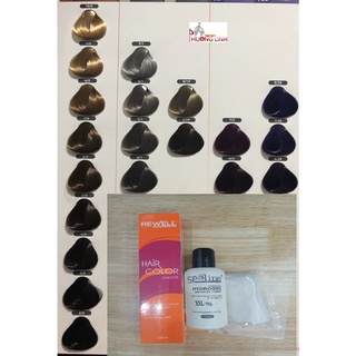 Kem nhuộm tóc Rewell có kèm theo oxi + bao tay nhuộm