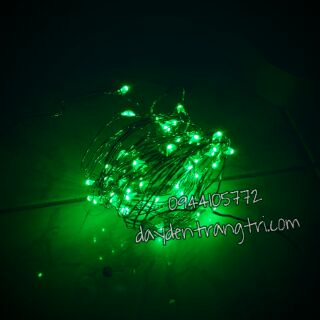 Dây đèn led sao nhí màu xanh lá 10m - đèn đom đóm fairy light