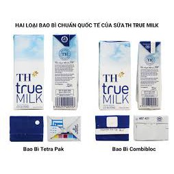 1 Lốc Sữa Tươi TH True Milk 180ml ( Có đường, Ít đường, Không đường, Dâu, Sô-cô-la)