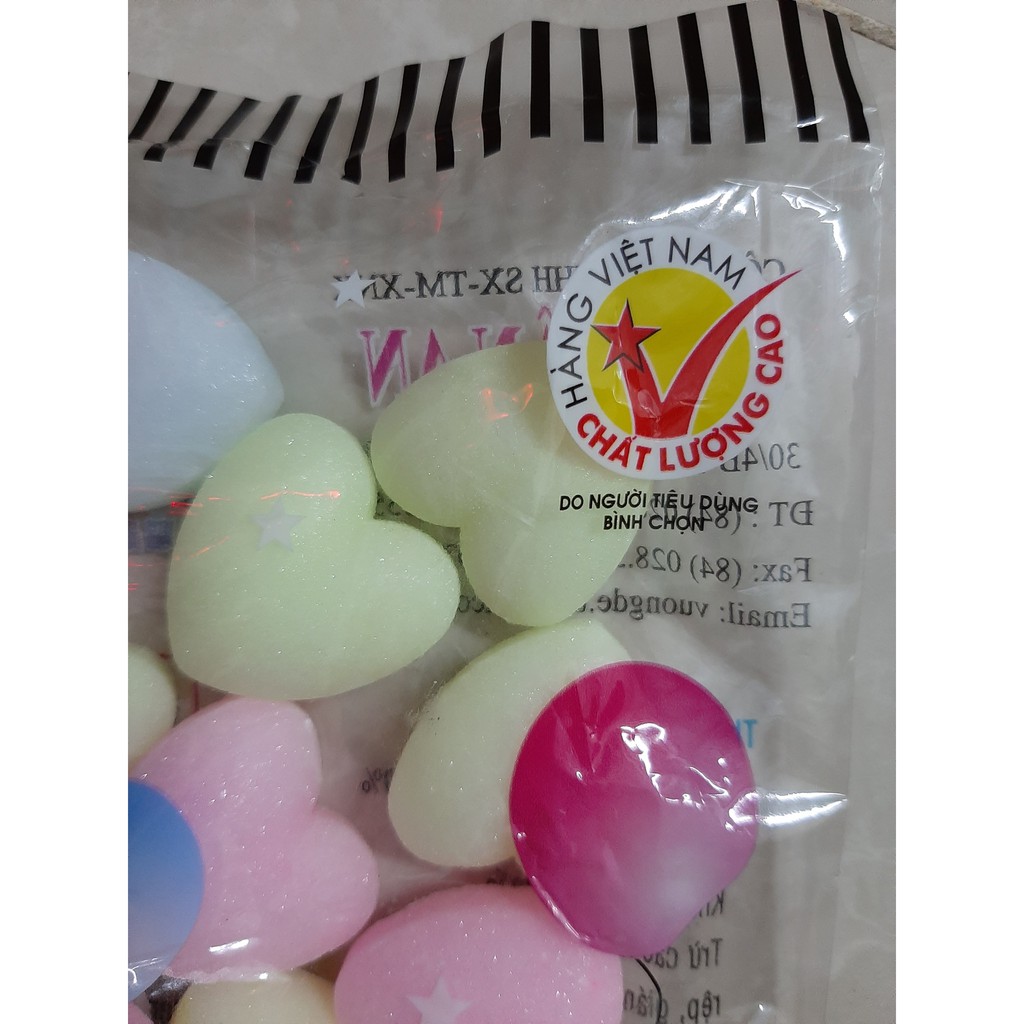 Long não thuận an trái tim đủ màu bịch 200gr