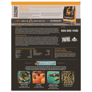 (4.5kg)Nutrience Subzero thức ăn cho mèo nhập Canada 🍁