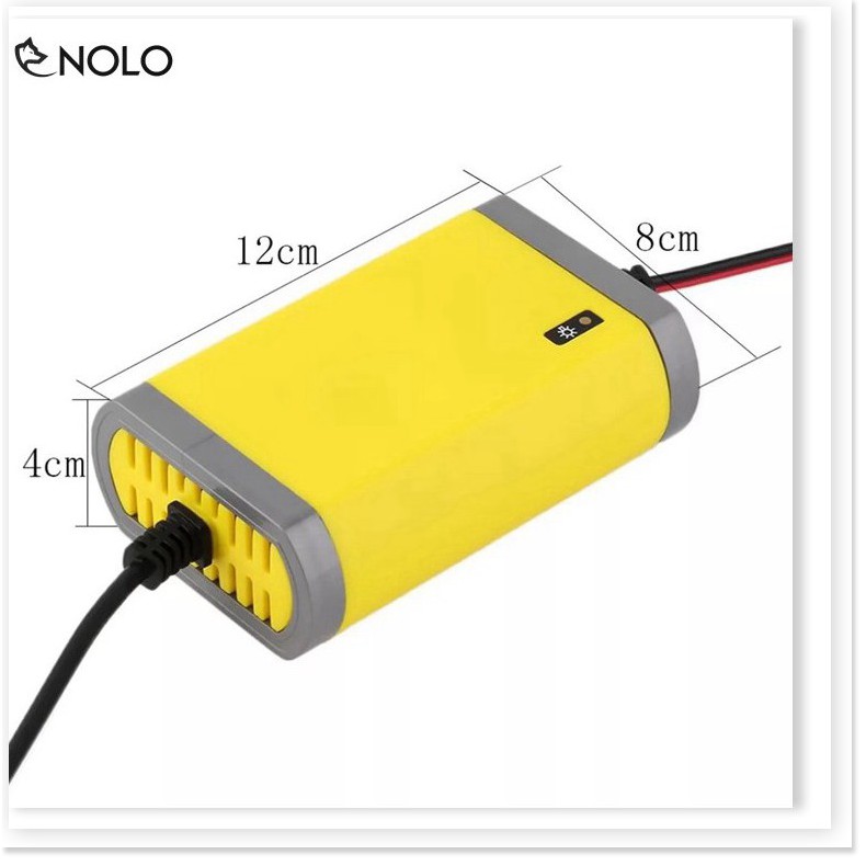 Sạc Ắc Quy Tự Động 12V Có Đèn Báo Tình Trạng Sạc Hỗ Trợ Bình Có Dung Lượng Pin 20AH Tích Hợp Mạch Bảo Vệ An Toàn