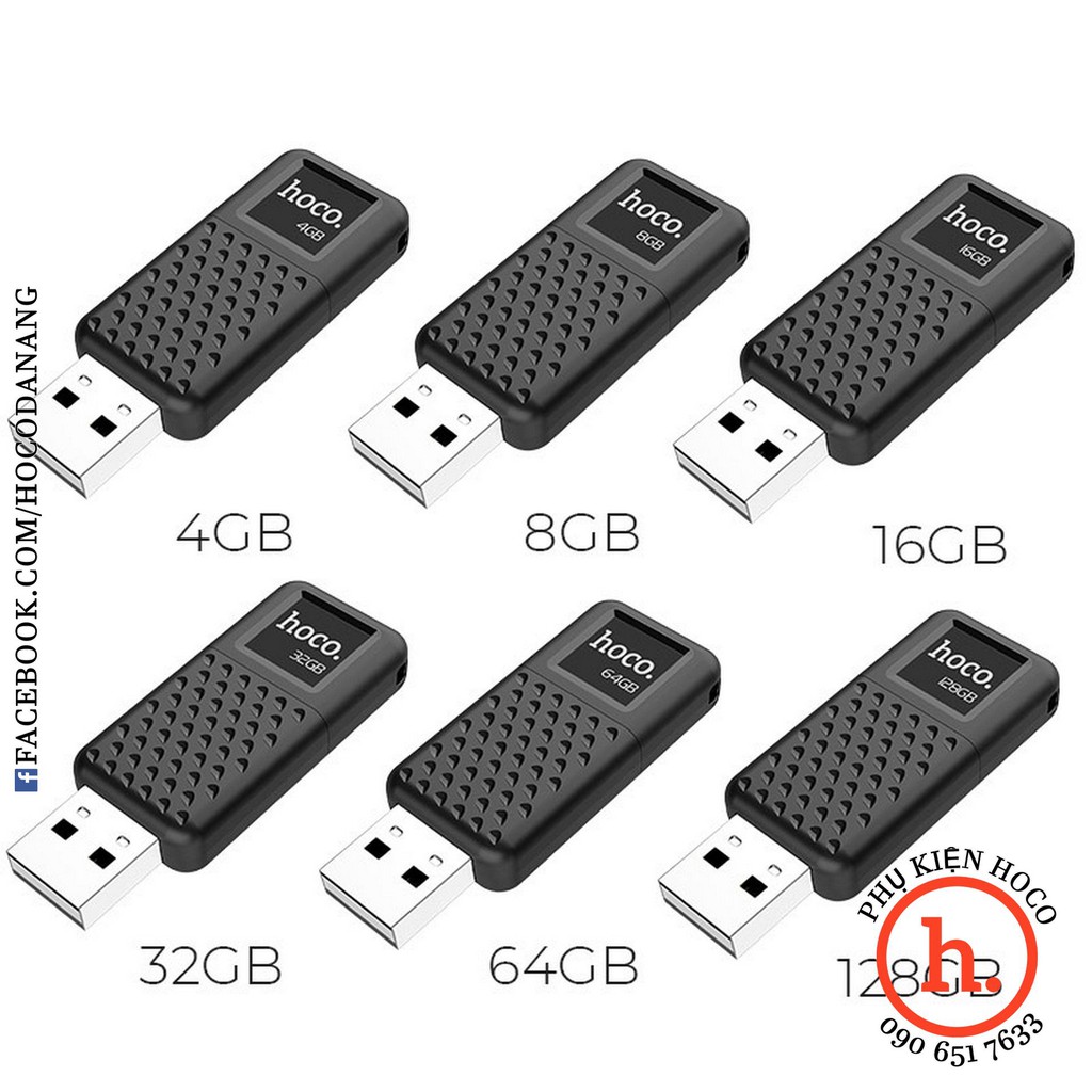 USB2.0 32G HOCO UD6 - 16GB/ 32GB - MÀU ĐEN [PHỤ KIỆN HOCO] | BigBuy360 - bigbuy360.vn