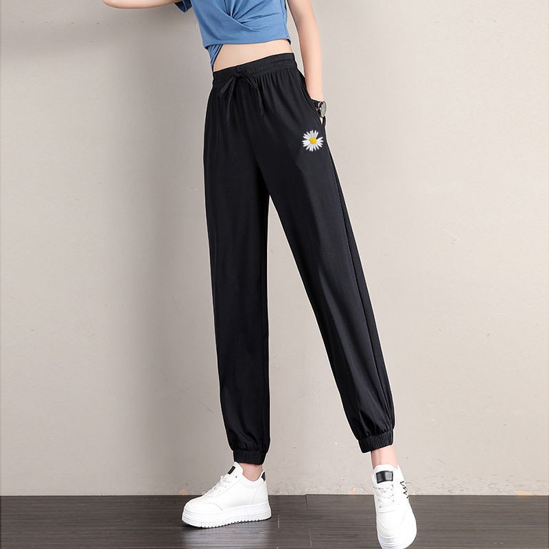 Quần Dài Lưng Cao Họa Tiết Hoa Cúc Thời Trang Cho Nữ | BigBuy360 - bigbuy360.vn