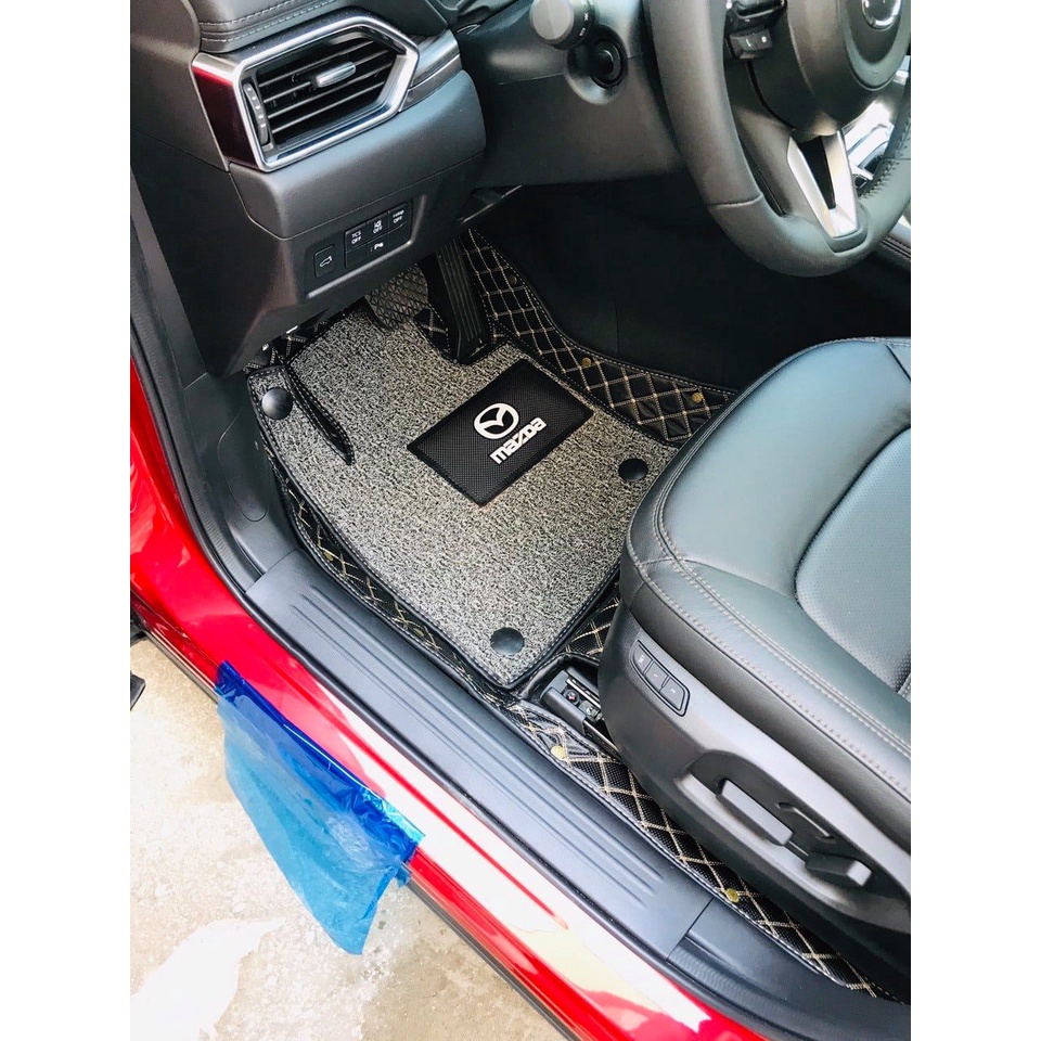 Thảm lót sàn ô tô 5d, 6d Nano 2 chỉ Mazda CX5 2013 – 2027; 2018-2023 kháng khuẩn, khử mùi phủ kín sàn xe