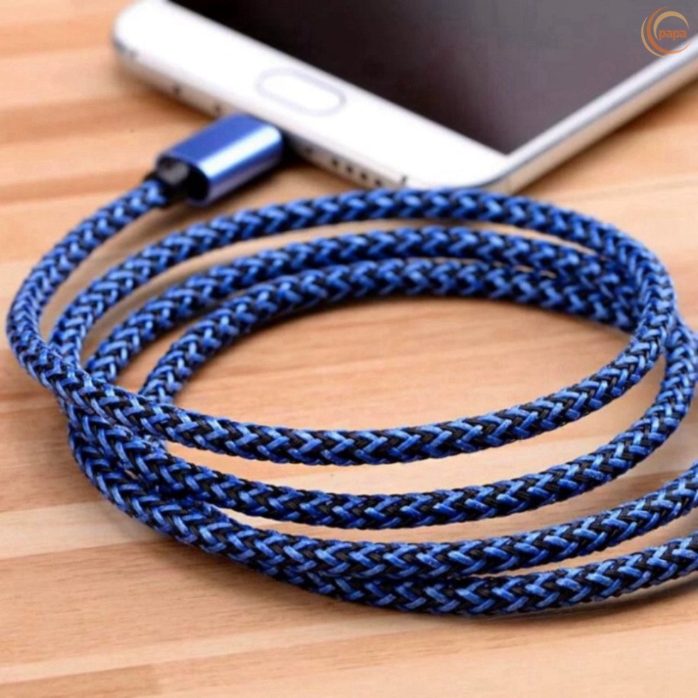 Dây sạc samsung, oppo, xiaomi...,Cáp sạc cổng Micro USB thiết kế dây bện dù dài 1 mét và 3 mét cho điện thoại androi