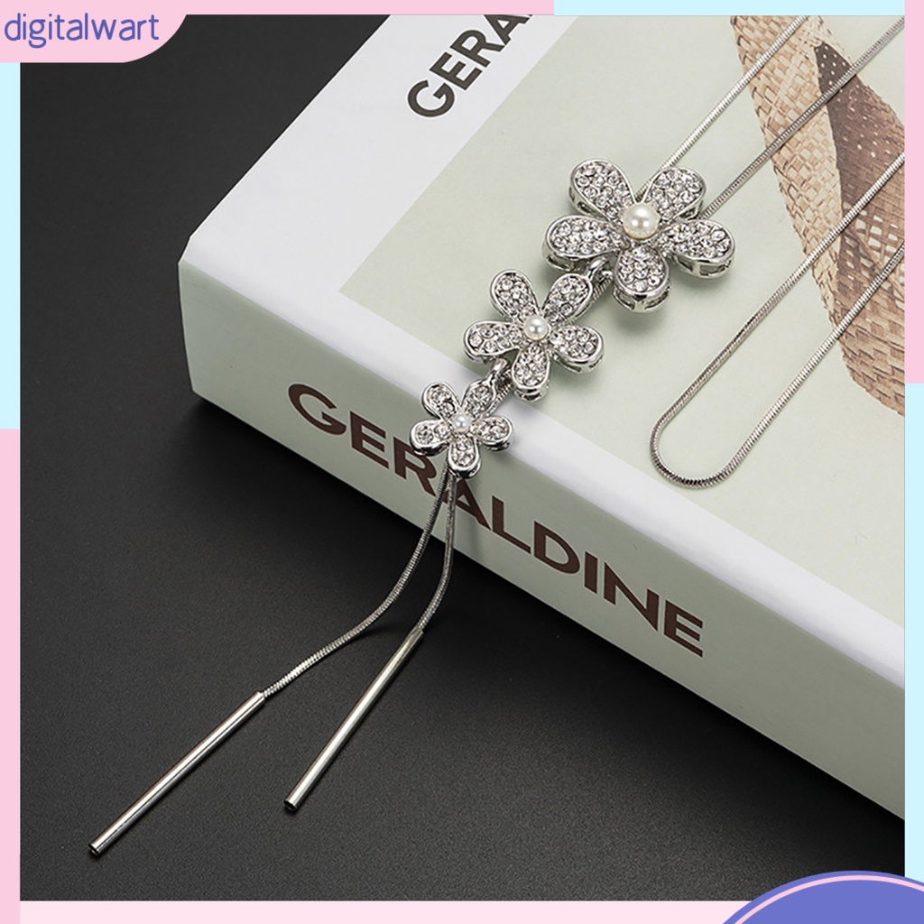 Vòng cổ Mặt Hình Bông Hoa Đính Ngọc Trai Nhân Tạo Thời Trang