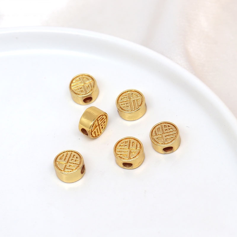 Hạt Xâu Làm Trang Sức Mạ Vàng 18K diy