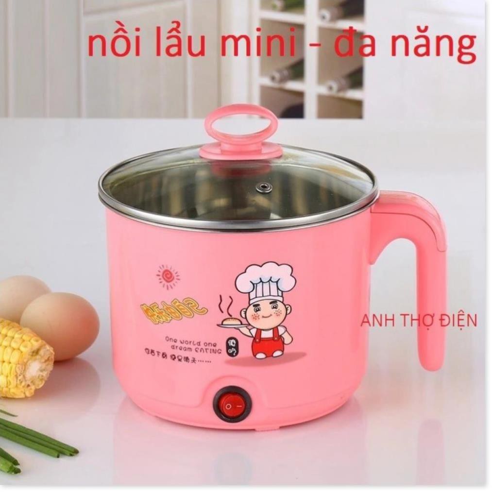 Ca Nấu Mỳ - Nồi Lẩu Điện Mini Đa Năng Siêu Tốc 1.8 Lít